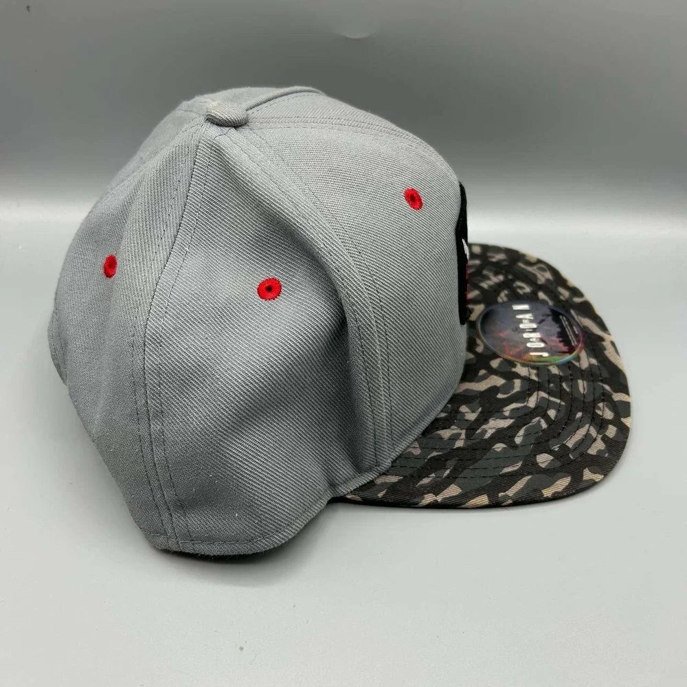 Air Jordan Hat Men Gray Cement Elephant Embroidered Jumpman‎ Snap Back Cap